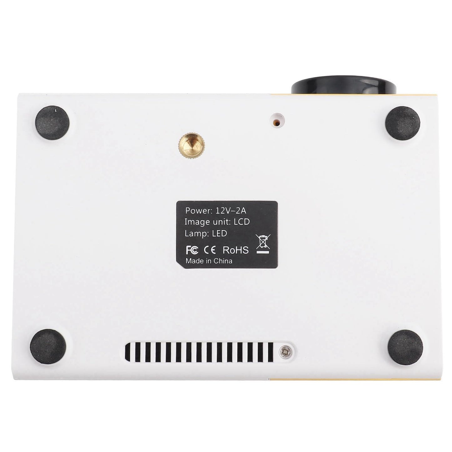 Proyector LED Portátil Dpofirs Blanco Full HD 1080P Compatible con HDMI para Cine en Casa