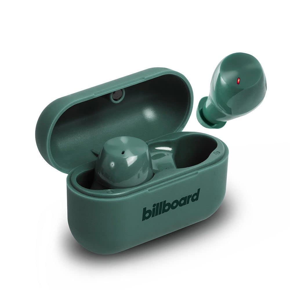 Billboard Audífonos Inalámbricos Earbuds Soul Track, Micrófono Incorporado, Resitente A Salpicaduras, Asistente De Voz, Batería De hasta 36 Horas De Duración Modelo 2025 (Verde)