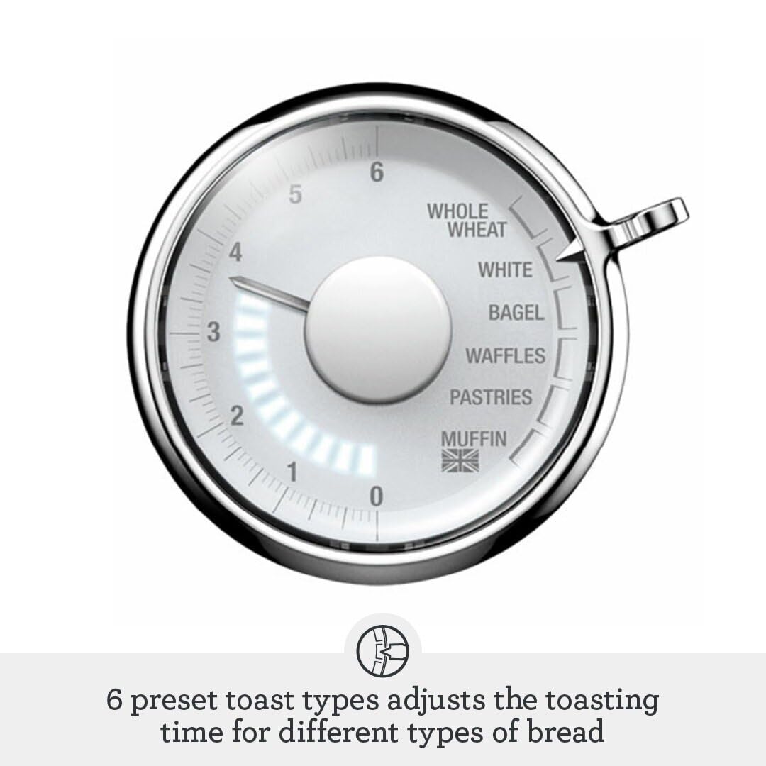La tostadora Breville Toast Select Luxe de 2 rebanadas, acero inoxidable cepillado, STA735
