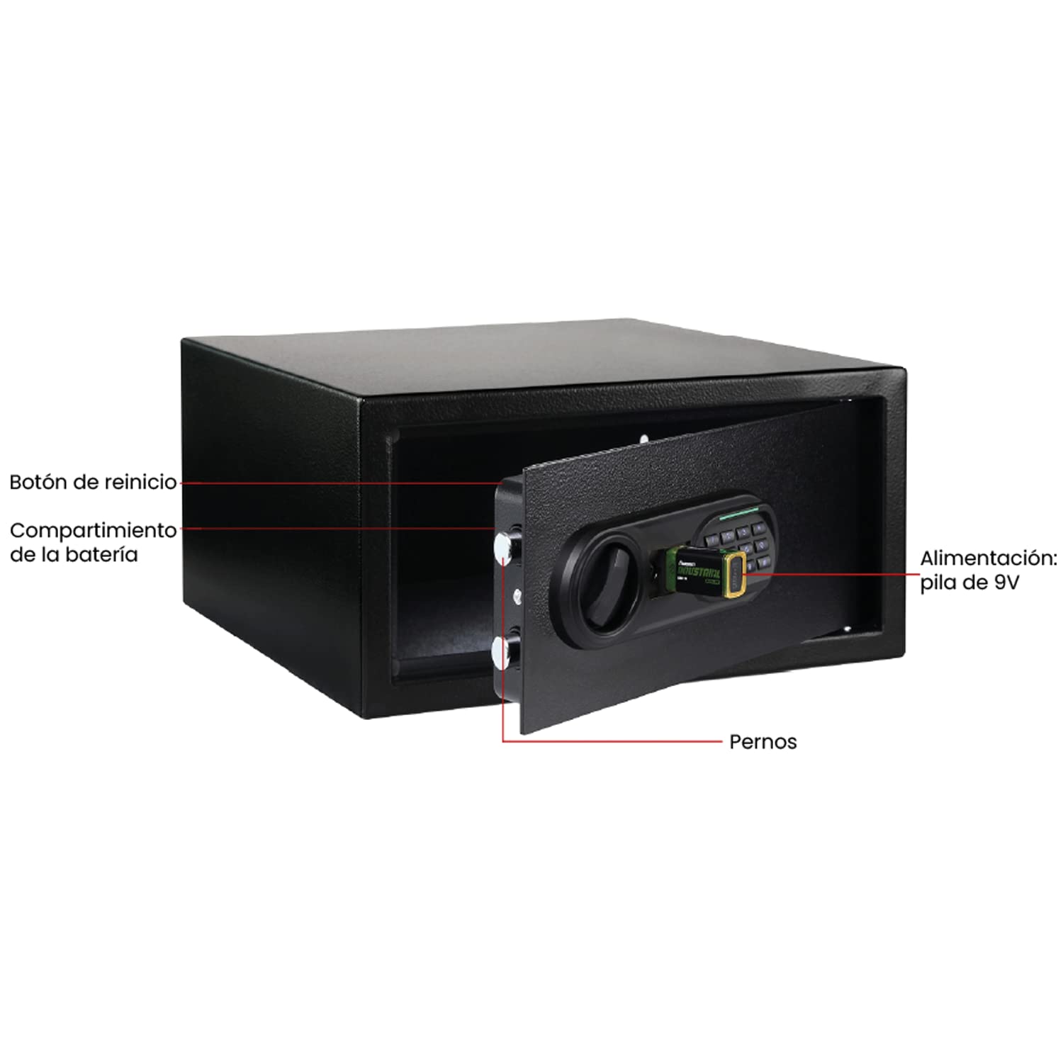 Kishnell | Caja Fuerte Laptop Apertura Electronica Con Luz Glock 23EIS