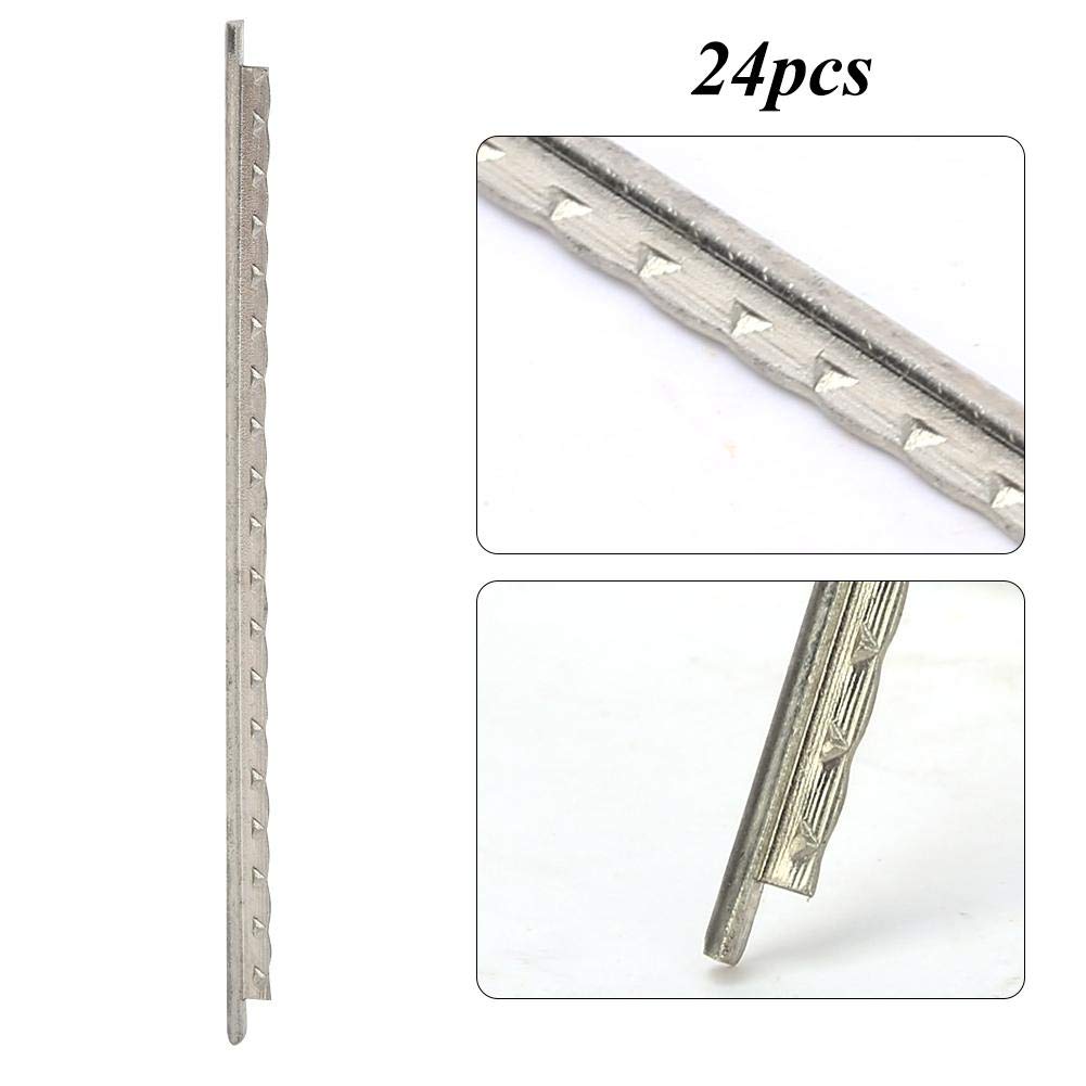 24Pcs Guitarra eléctrica Fret Wire Cupronickel Fretwire Accesorios para guitarra eléctrica Reemplazo de instrumentos musicales Piezas de guitarra eléctrica
