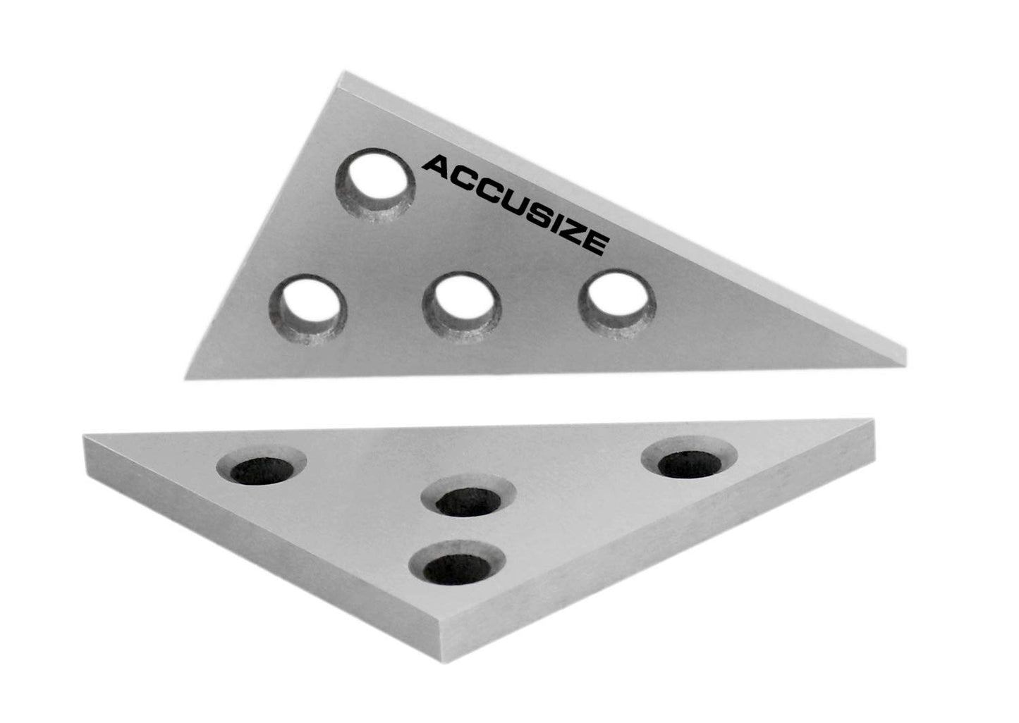 Juego de Placas de Ángulo Sólido Accusize Industrial Tools 30-60-90 y 45-45-90 Grados