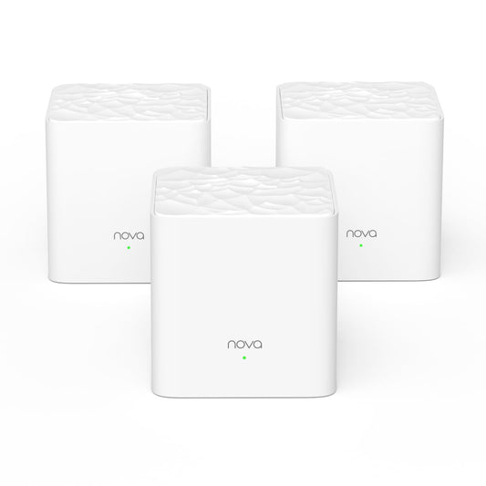 Sistema WiFi Mesh Tenda Nova MW3 Blanco AC1200 3-Pack para Todo el Hogar