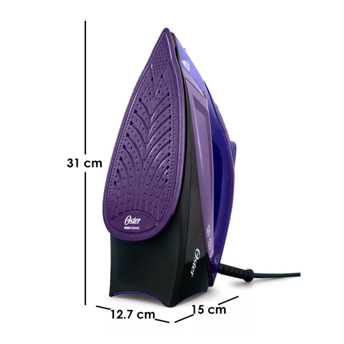 Plancha de Vapor Oster Morada Turbo Steam Análoga