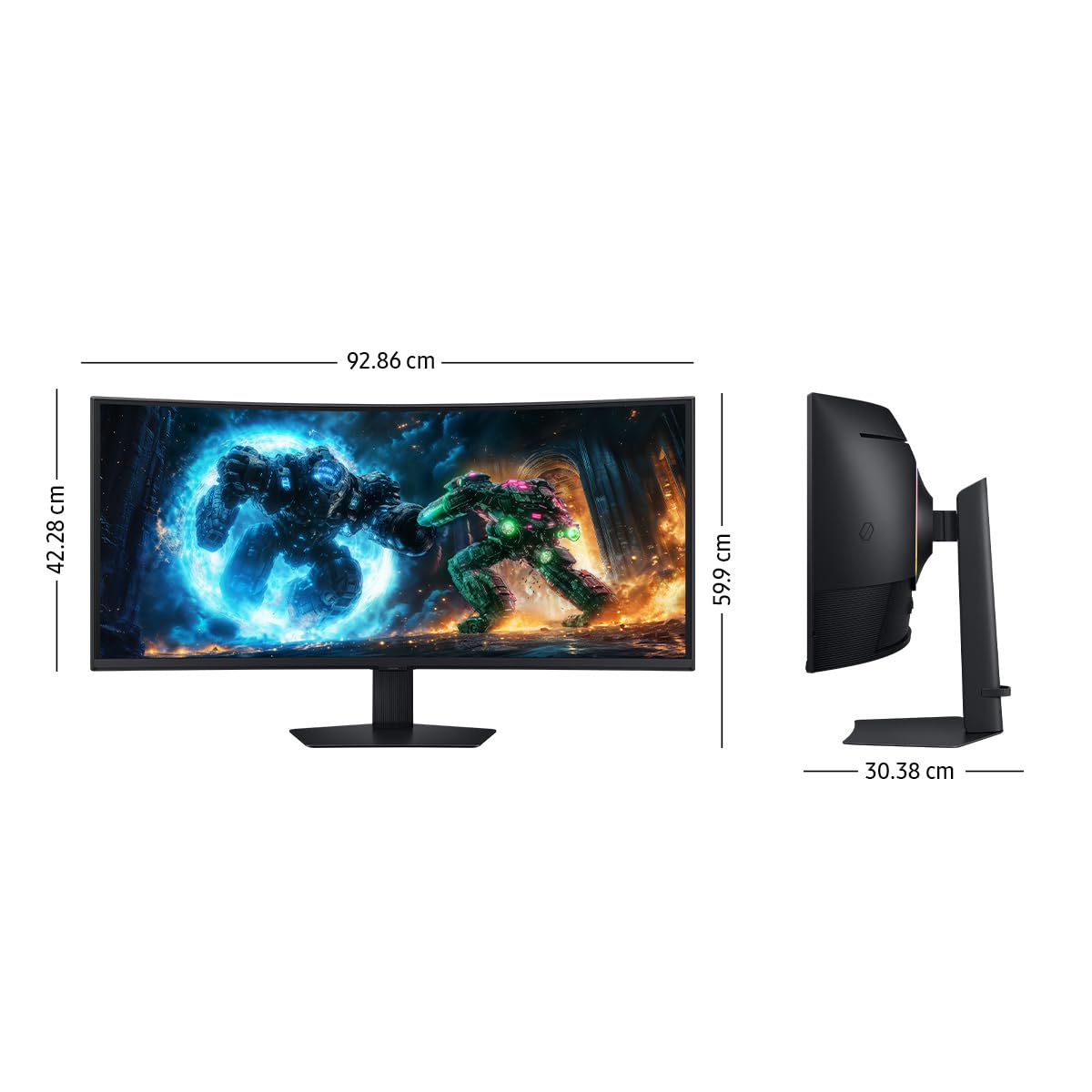 Samsung 40" Odyssey OLED Monitor Curvo G75F 4K 180Hz, WUHD, Frecuencia de actualización de 180 Hz y Tiempo de Respuesta de 1 ms (GtG), AMD FreeSync Premium Pro LS40FG750ELXZX