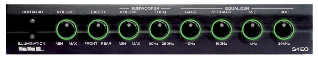 Sound Storm Lab S4EQ 4 Band Pre-Amp Equalizer with Subwoofer Control