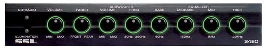 Ecualizador Pre-Amplificador 4 Bandas Sound Storm Lab S4EQ con Control de Subwoofer