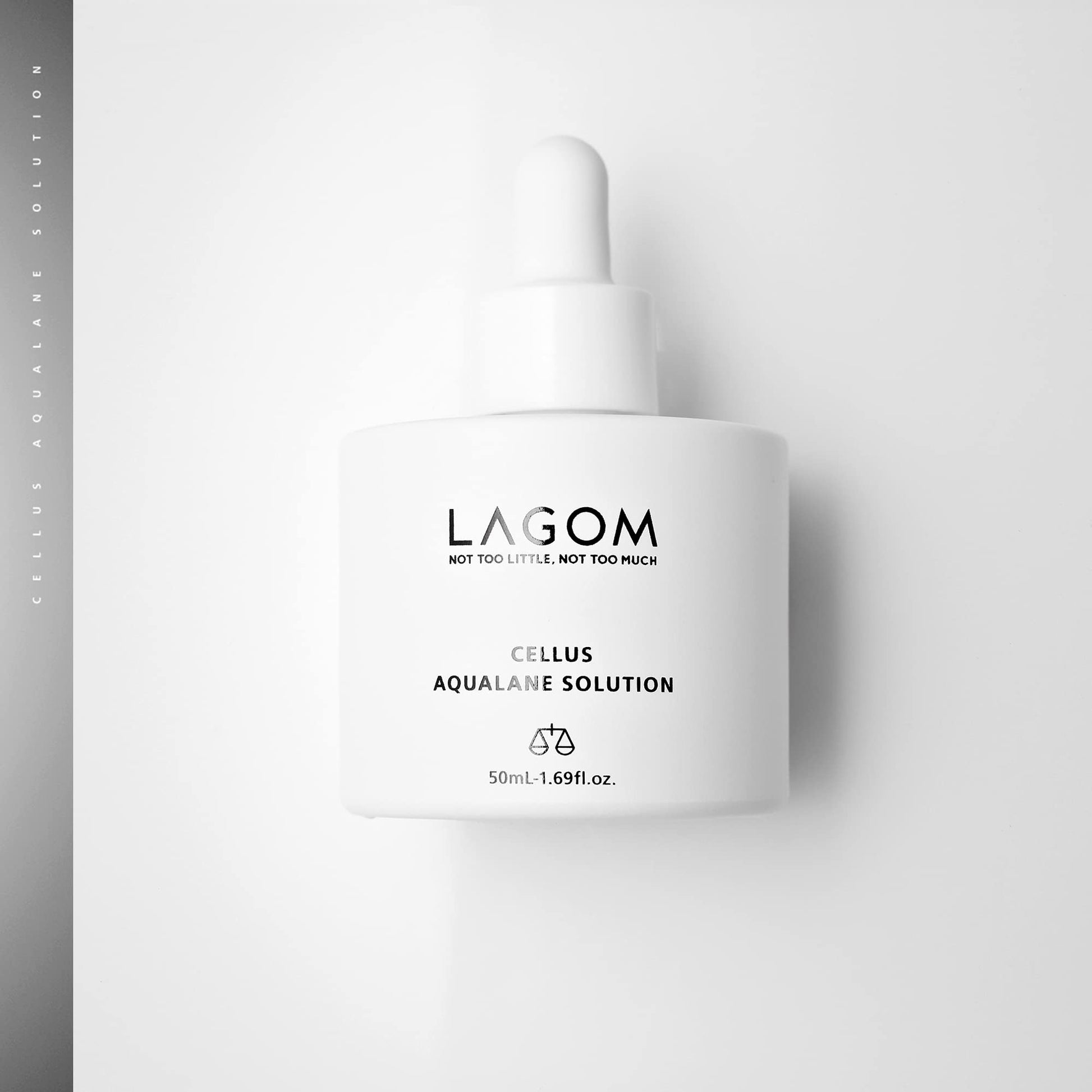 LAGOM Cellus Aqualane Solution Squalane Suero Antienvejecimiento Mejora Piel Facial Fermentado Natural Vegano Essencia Matutina Aquatide Tocoferol Piel Sensible Grasa Seca Textura Firme 50ml 1.69oz