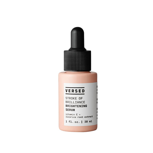 Versed Sérum iluminador Stroke of Brilliance 1 fl oz suero de vitamina C para la cara, suero facial antienvejecimiento, sin crueldad, sin parabenos y vegano. Elige tu tratamiento facial (suero iluminador)