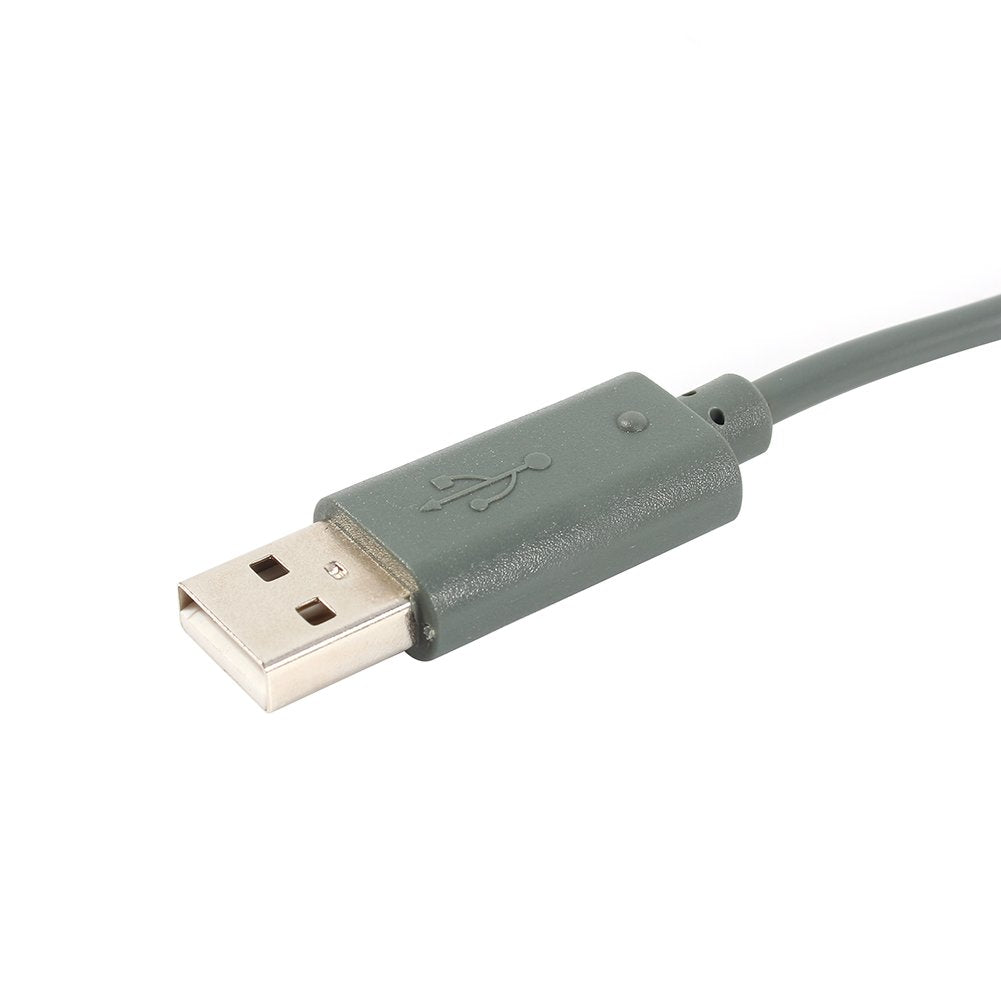 Mando Con Cable Usb de Repuesto Cable Adaptador de Conexión Breakaway para Xbox360(Gris)
