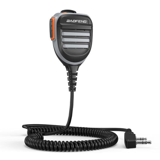 BaoFeng Walkie Talkie - Micrófono para altavoz de micrófono, micrófono de policía de hombro remoto para Baofeng UV-5R Mini BF-F8HP Pro 5RM DM21 UV32 UV-21R K5PLUS GM-15 Pro UV-5G PlusAR-152 GM-5RH UV