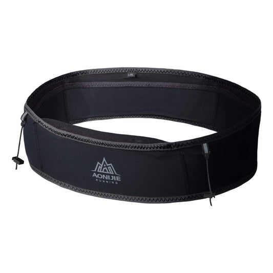 AONIJIE - Riñonera de hidratación para correr, con botella de agua suave de 250 ml, soporte para teléfono para trailing, correr, escalada, trotar, ciclismo, entrenamiento, fitness, 3 colores, Negro -,