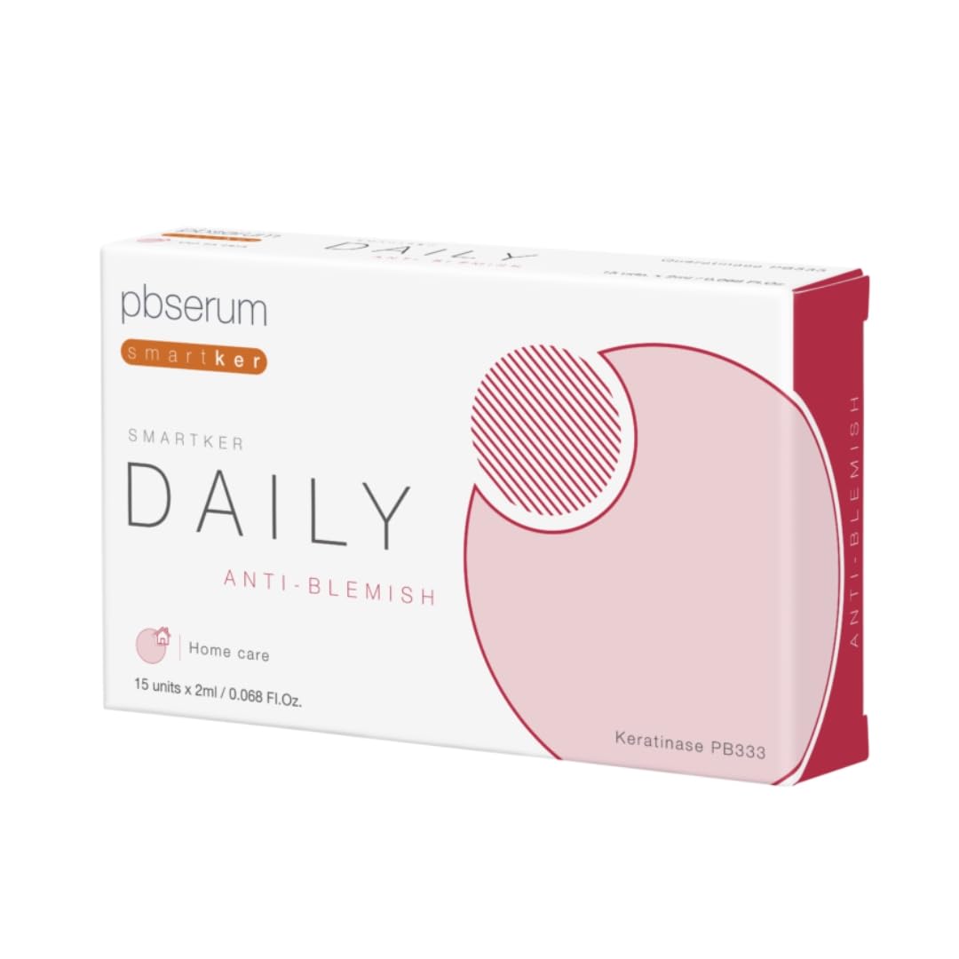 PBSerum Smartker Daily Anti-Blemish 15 unidades de 2ml c/u - Solución Para la Suavidad de la Piel y Rejuvenecimiento