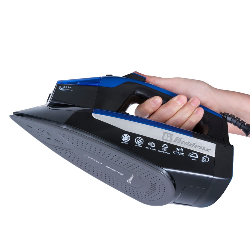 Plancha de Vapor Koblenz Keramik Deluxe con Pantalla LED y Suela Inteligente