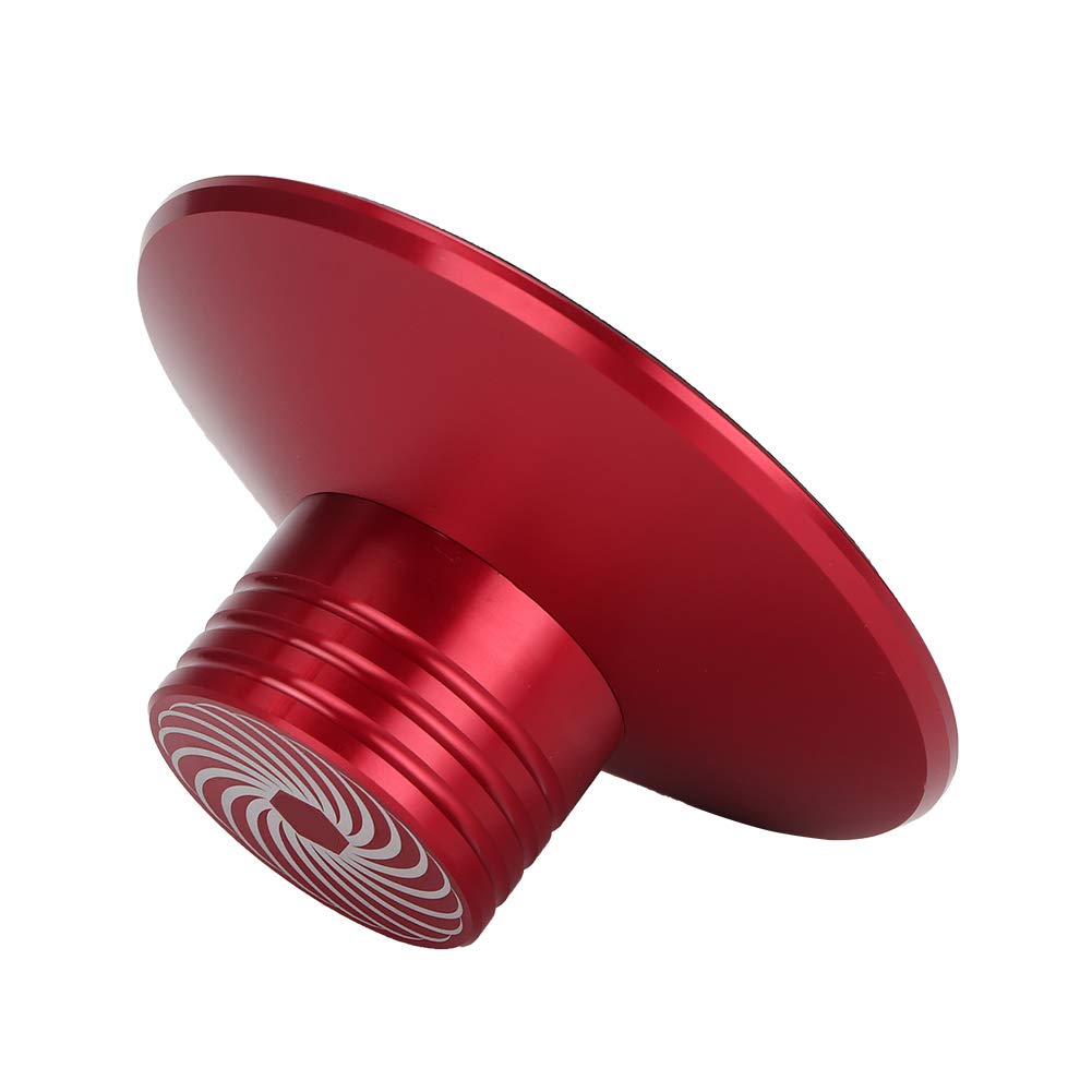 Estabilizador de Discos de Aluminio Metálico Rojo para LP de Vinilo
