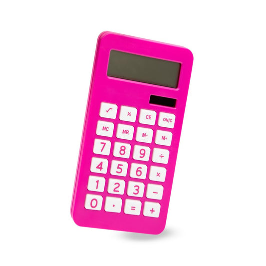 Calculadora JAM PAPER Rosa Fucsia con Pantalla LCD de 10 Dígitos