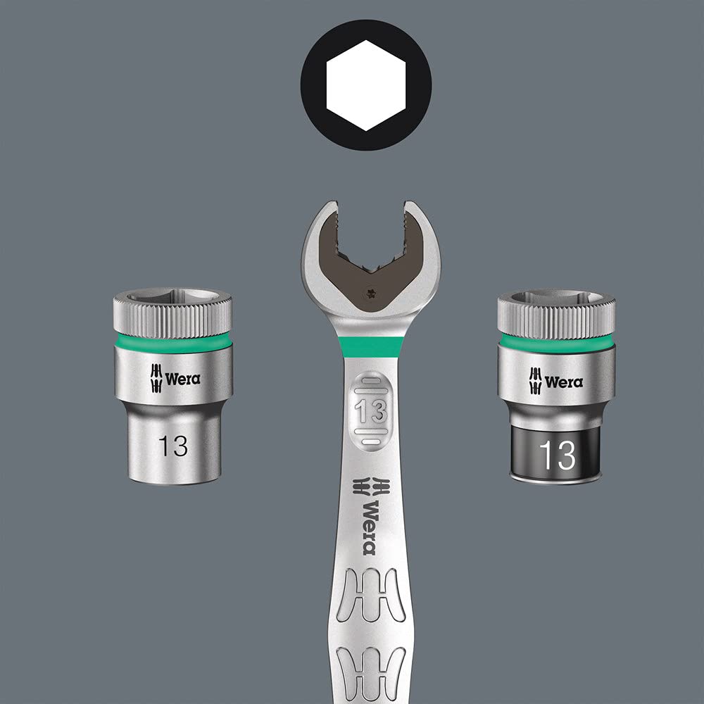 Wera - 5003556001 Zyklop 8790 HMB 3/8 pulgadas, cabeza hexagonal 11 mm x longitud 29 mm
