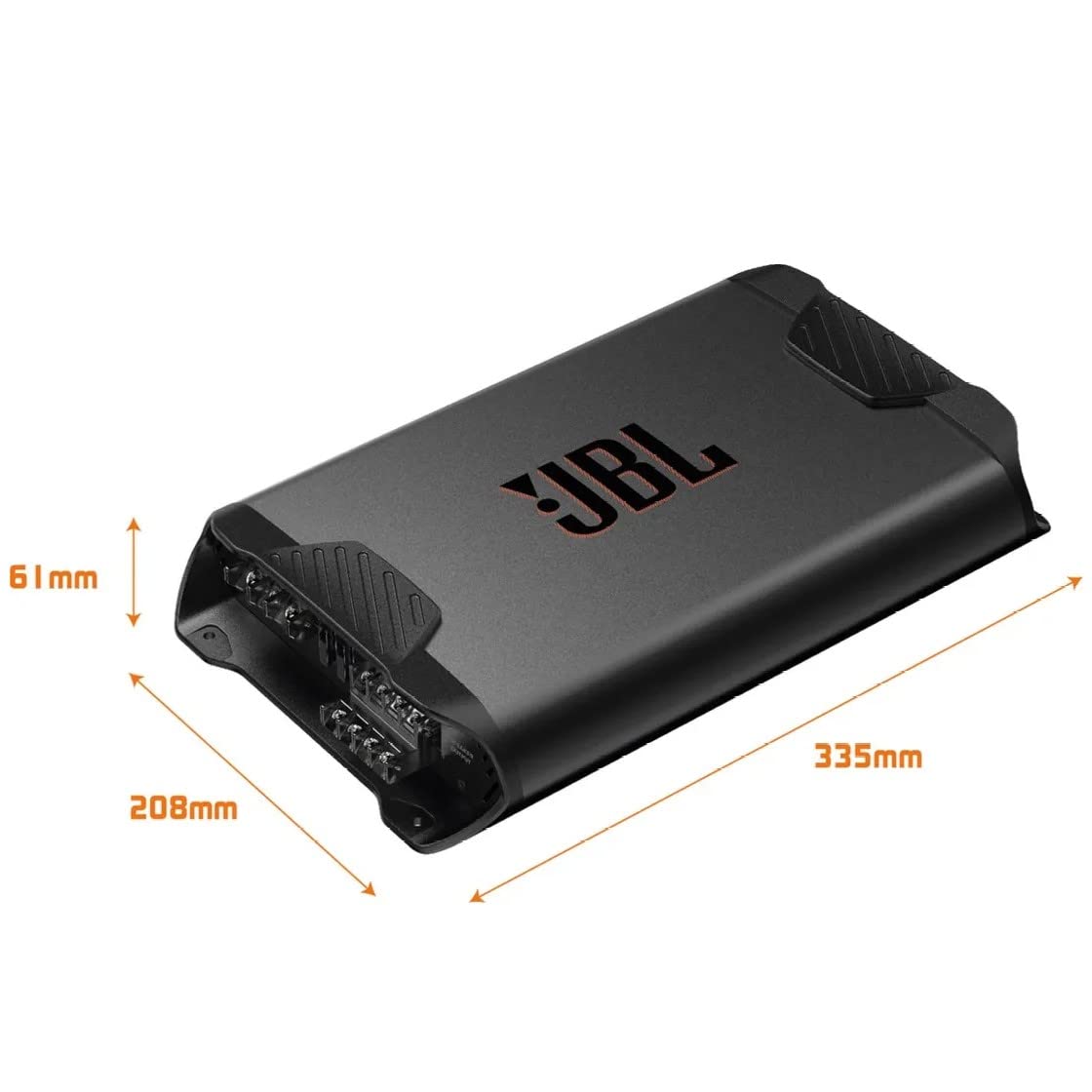JBL Concert A704 - Amplificador de 4 canales para coche (clase AB, 4 x 70 W RMS, punta de 1000 W, para 4 altavoces de coche, 2 más 1 subwoofer, o 2 altavoces)