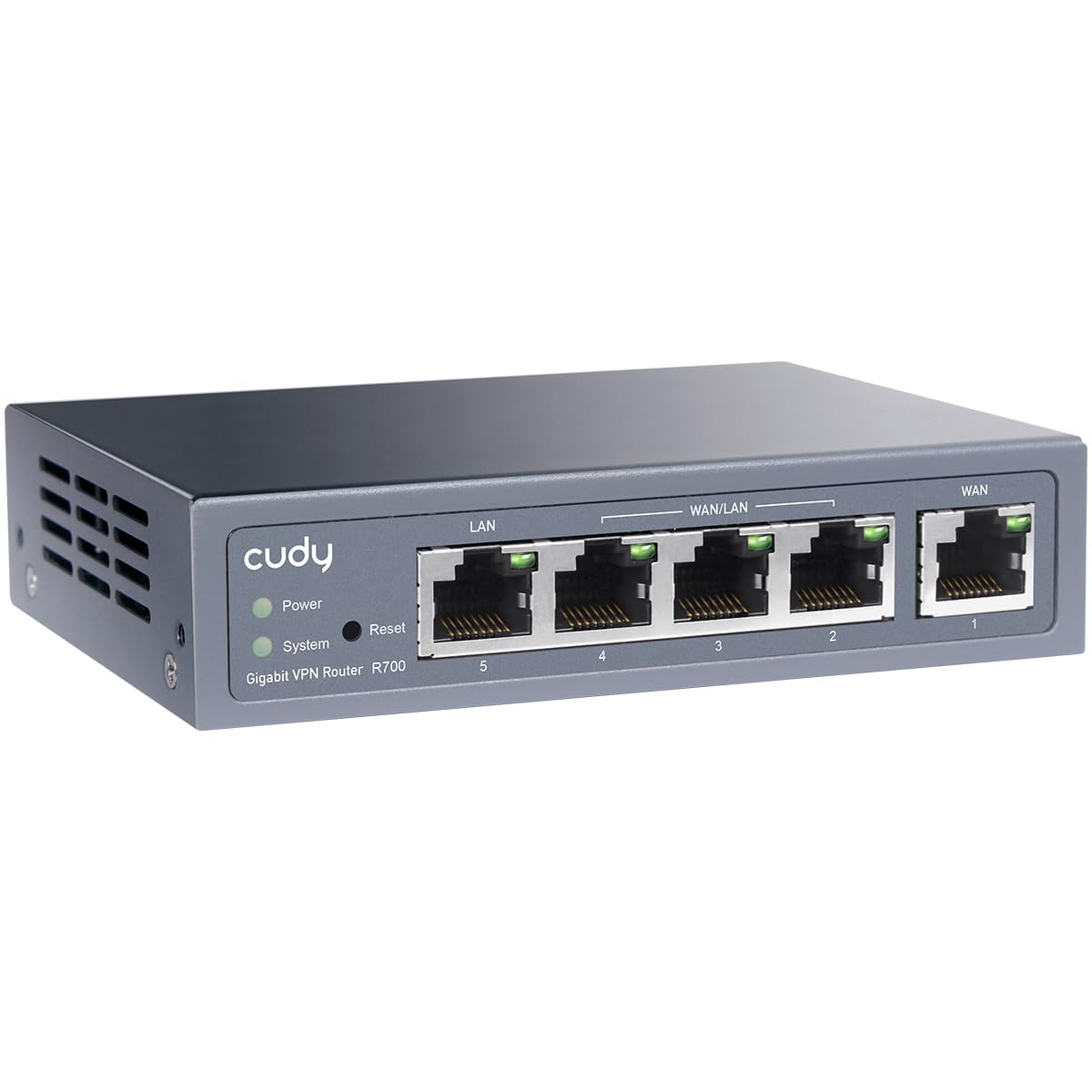 Cudy Ruteador VPN Gigabit 4 Puertos Multi-WAN VPN, Ethernet WAN, 1 Puertos LAN, IEEE 802.1Q, IEEE 802.3