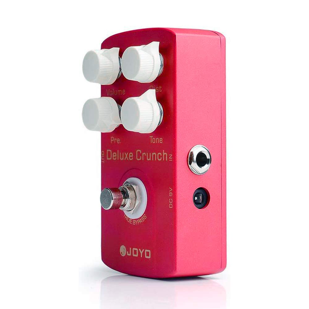 JOYO - Pedal de efecto distorsión crujiente como amplificadores clásico o de alta ganancia para guitarra eléctrica - True Bypass (Deluxe Crunch JF-39)