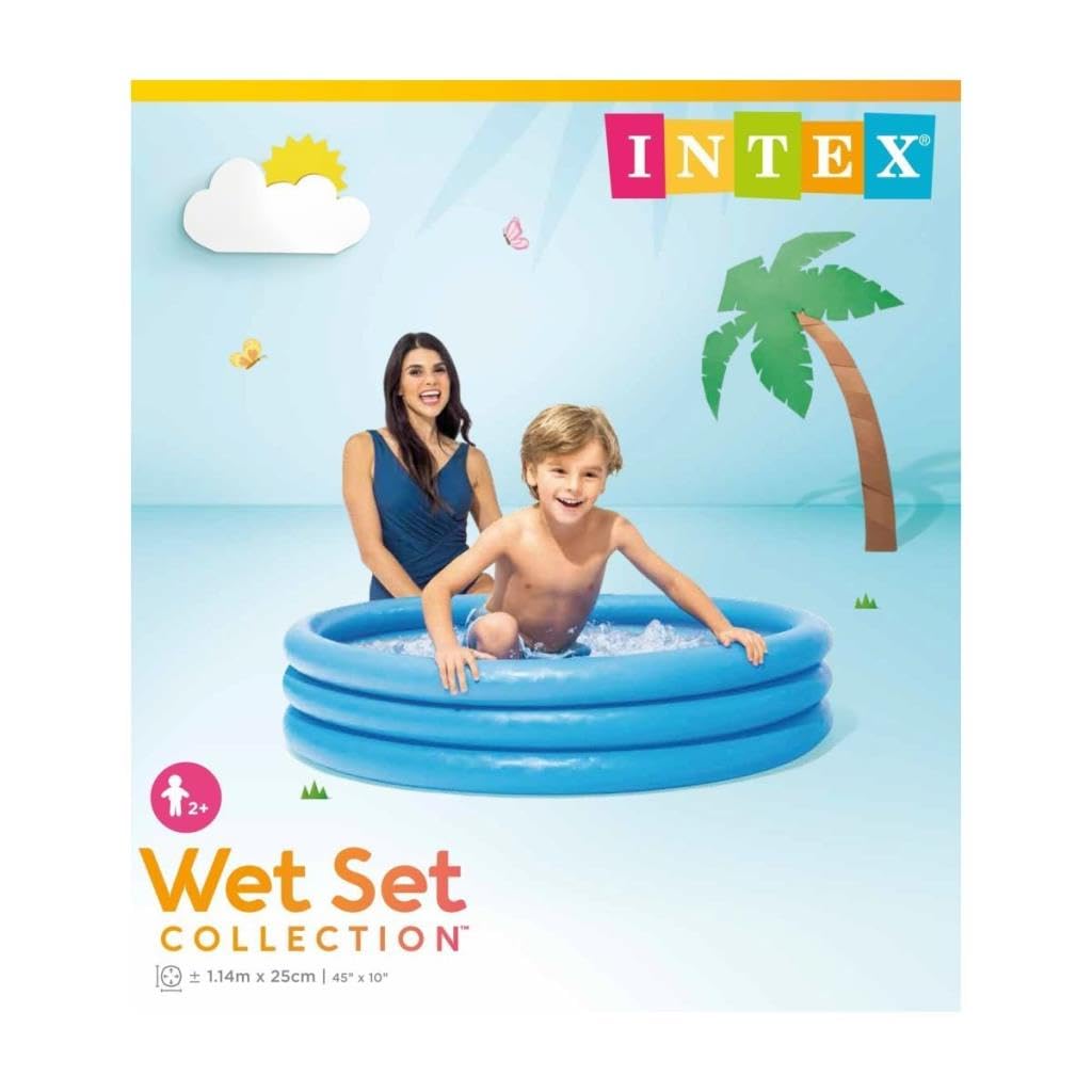 Intex 59416NP Piscina Azul Cristal de 45 x 10 Pulgadas, Azul