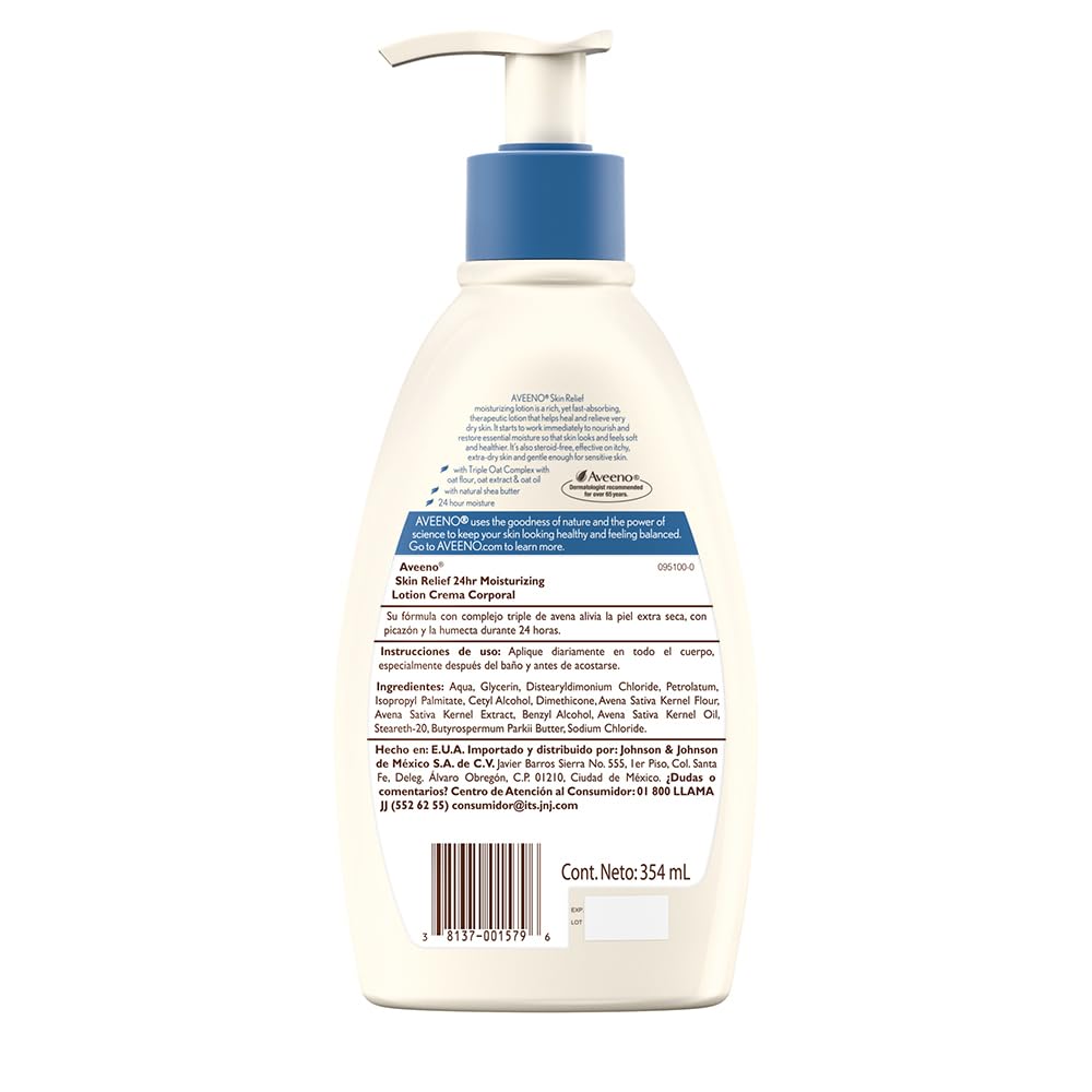 Crema Corporal Aveeno Skin Relief 354 Ml