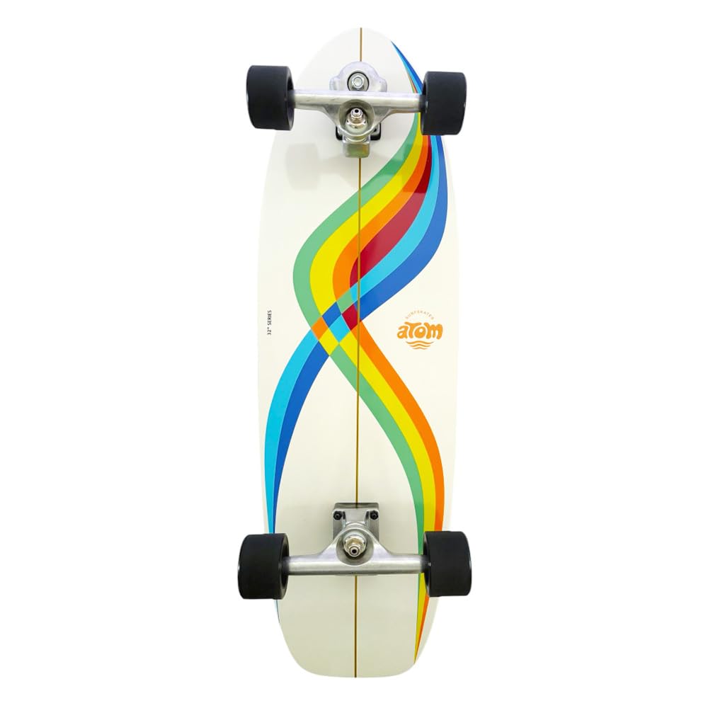 ATOM SURFSKATES Surfskate, Cross Waves 32" Series, Patineta Skeateboard Completo
