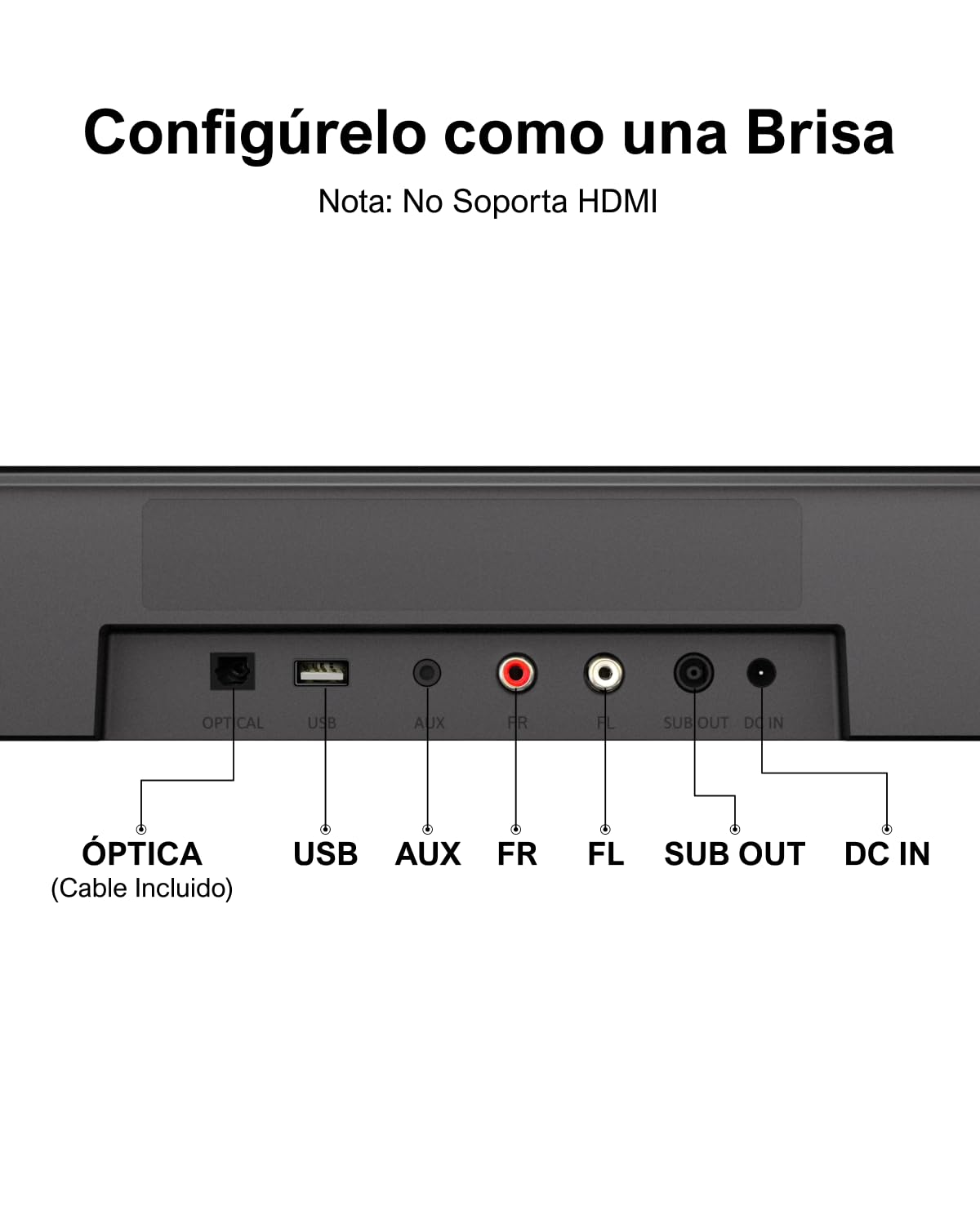 ULTIMEA 7.1 Barra de Sonido TV con Subwoofer, Sistema de Sonido Envolvente Virtual, 4 Altavoces Surround, Control por Aplicación, Potencia Pico 330W, Opt/AUX, Aura A40