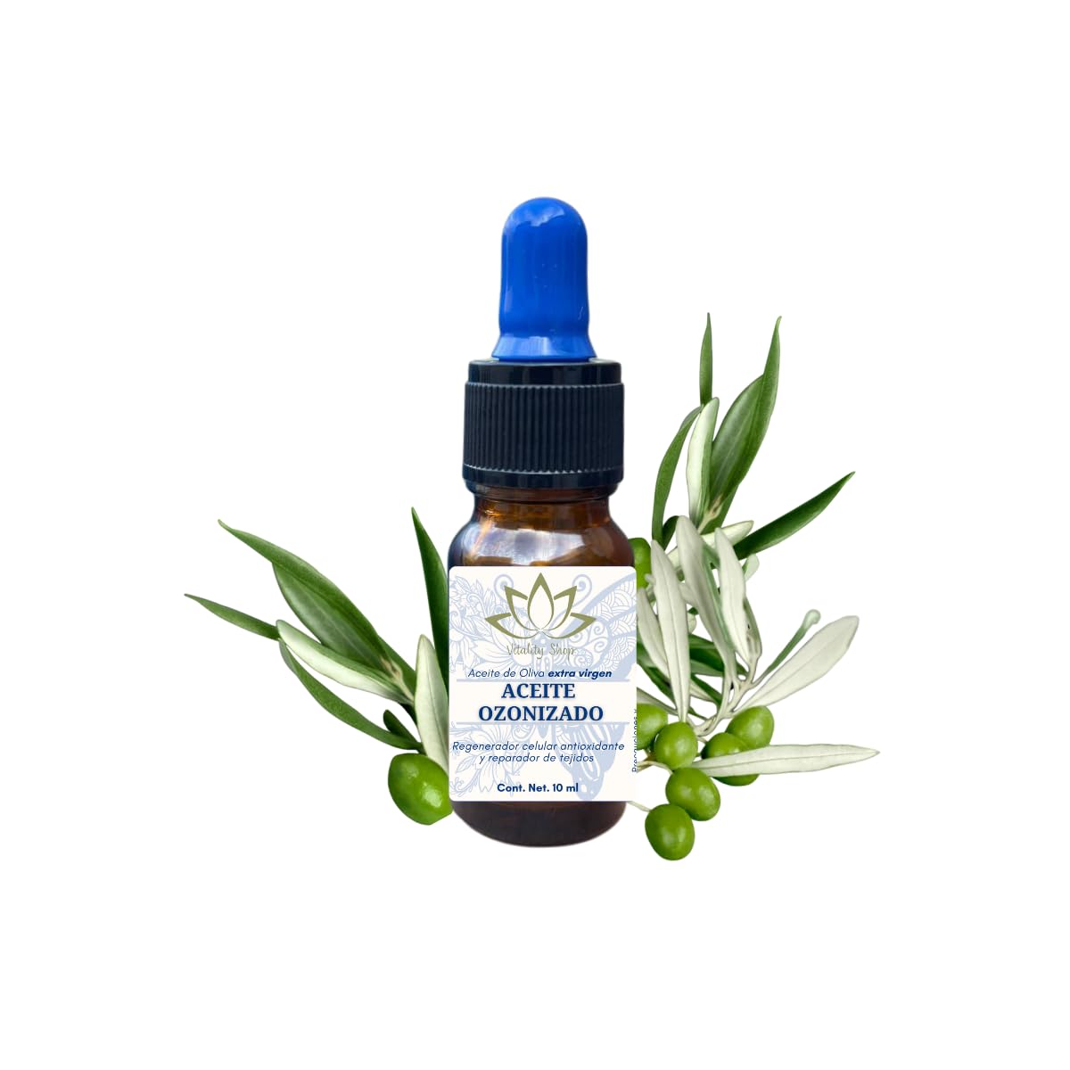 Aceite Ozonizado 185 mEq - Antioxidante Regenerador de Piel para Arrugas - 10 ML