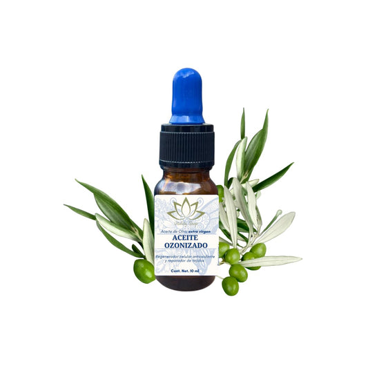 Aceite Ozonizado 185 mEq - Antioxidante Regenerador de Piel para Arrugas - 10 ML