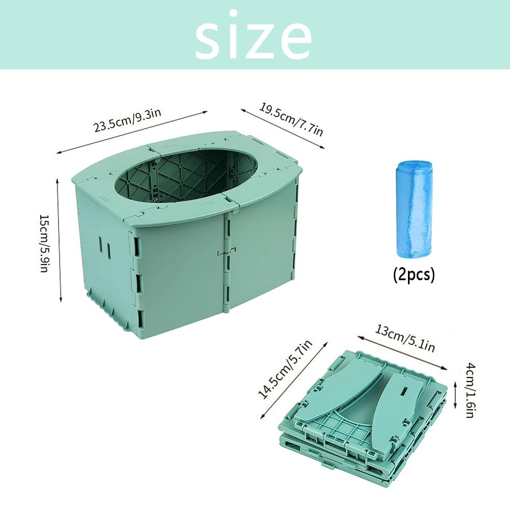 Orinal de viaje para niños, orinal portátil para viajes de niños, reutilizable portátil plegable para niños pequeños, asiento para orinal para entrenamiento de bebé para ir al baño, aplicar al