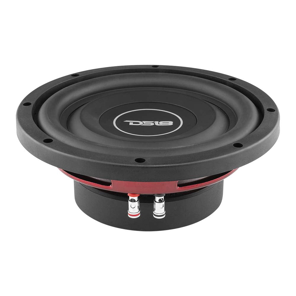 DS18 SRW8.4 8 Subwoofer para automóvil Poco Profundo - 300 vatios, Bobina de Voz única, 4 ohmios (1 Altavoz)