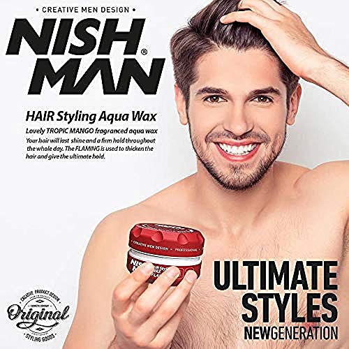 Nishman Serie Hair Styling (03 Flaming AQUA WAX, 150 ml)