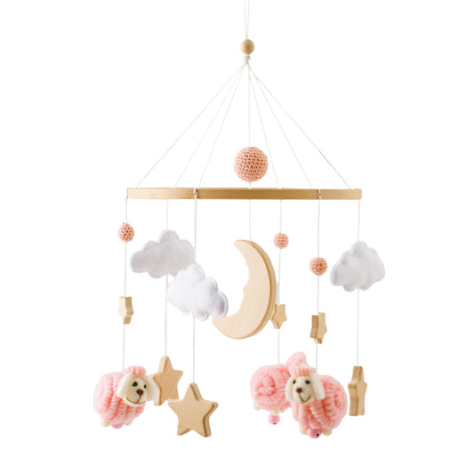 Ikubigu - Móvil para cuna, Montessori para cuna de bebé para niños y niñas, Móvil de bebé para moisés, decoración de cuarto de bebé para colgar recámara infantil, juguetes para calmar – Regalo neutro