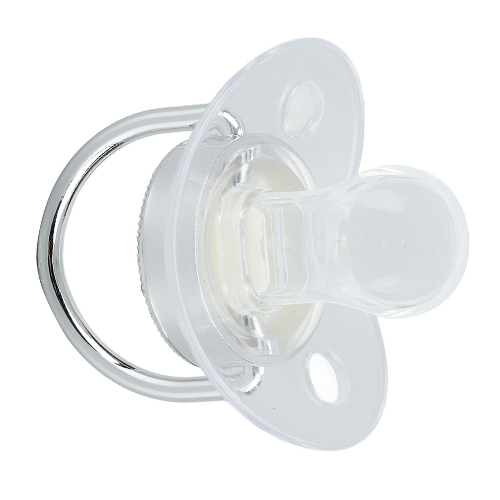 Chupete de bebé de Silicona, Chupete de bebé sin Costuras y Ergonómico Saludable y Seguro para Bebés de 6 a 18 Meses (Letra M)