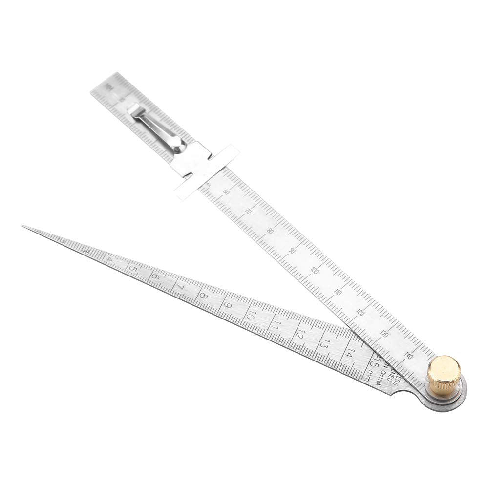 Herramienta de inspección de la regla del calibre de soldadura de soldadura de acero inoxidable 1-15 mm