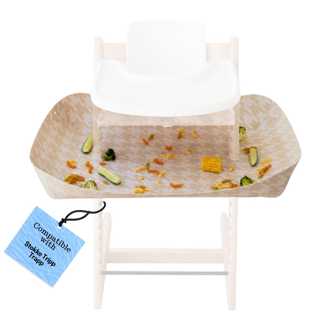 CATCHY - Colector de alimentos - Compatible con Stokke Tripp Trapp silla alta + otras 11 sillas altas - Trona alta se vende por separado - Alimentos para bebés y niños pequeños y atrapador de desorden