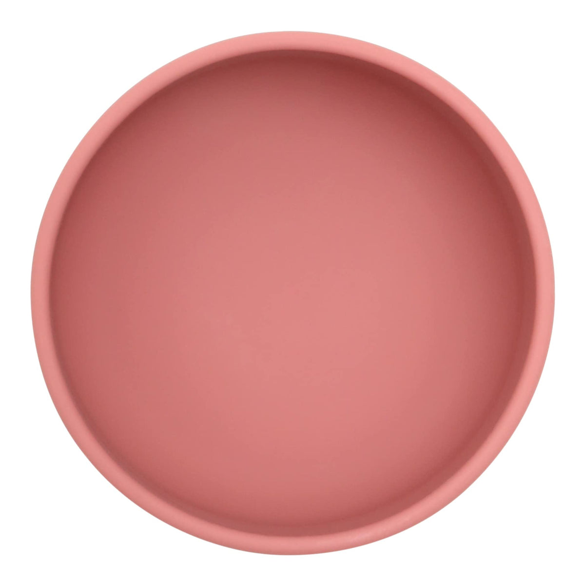 dollop - tazón de silicona con ventosa, sin BPA, apto para lavaplatos y microondas (rosa sucia)