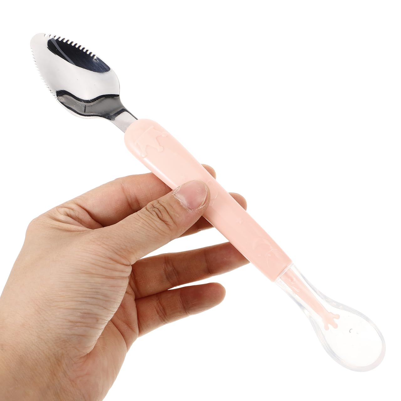 Cuchara De Silicona Para BebéS Con Doble FuncióN, Raspador De Frutas Y Puré, Incluye Caja De Almacenamiento, PortáTil Y Ligera, Ideal Para Preparar Comida Infantil