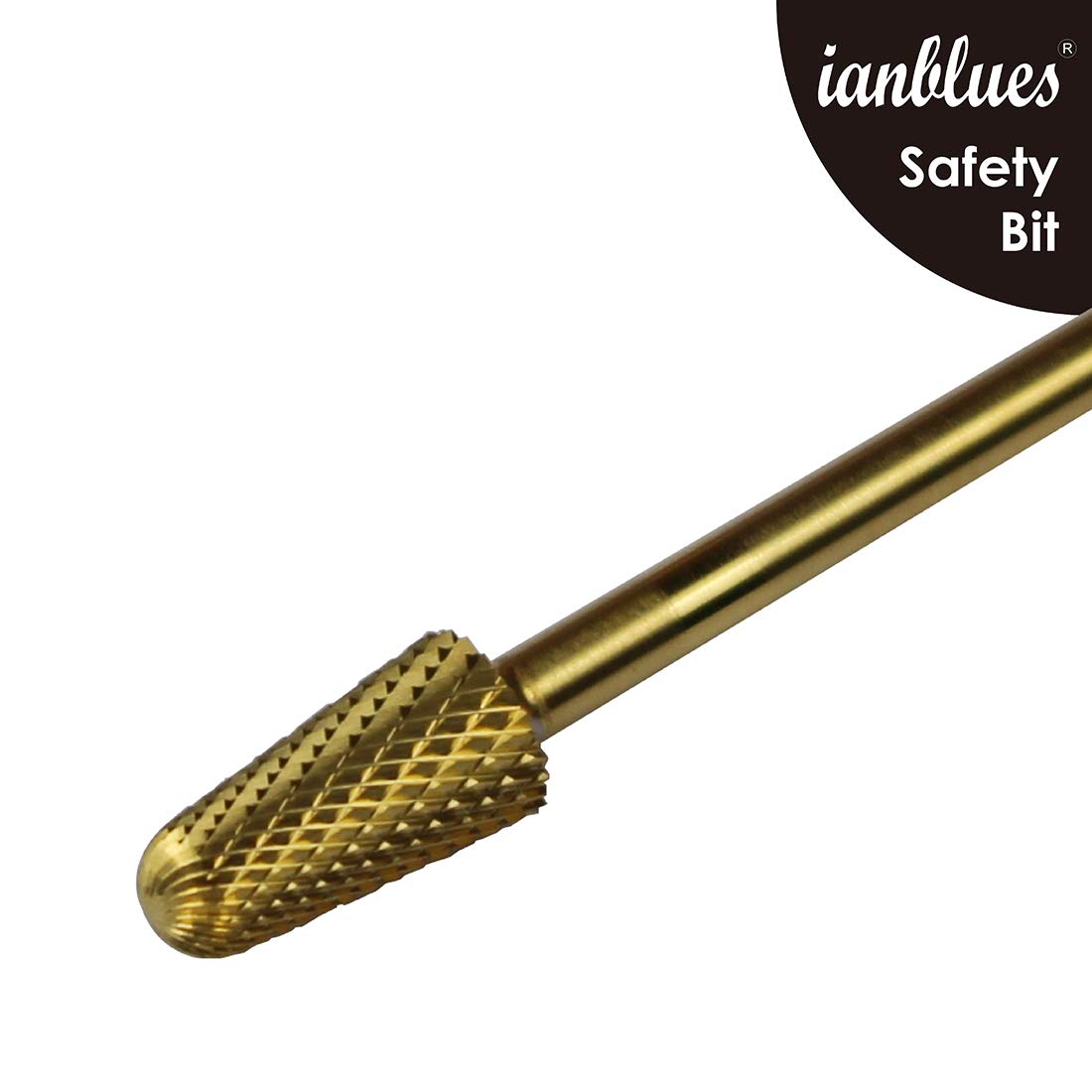 Broche de Seguridad Taladro de Uñas Oro Fino para Máquina de Manicura Eléctrica