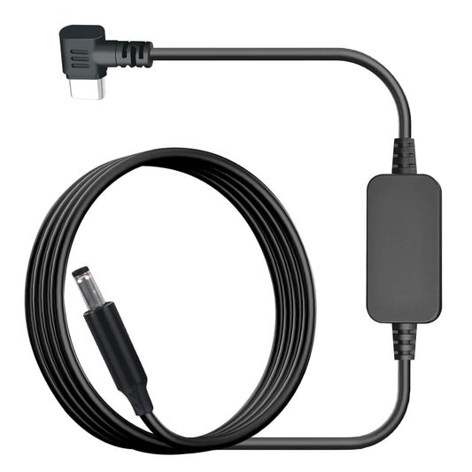 SYGGDERS - Cable para cámara de carriola de bebé (tipo C) DC5521 a USB C adaptador de cable de alimentación de 12 V, utilizado para conectar encendedores de cigarrillos, cargadores de coche (9.84