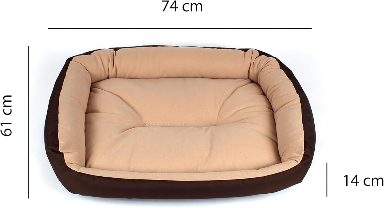 Cama para Perro Hills Cafe Beige Resistente y Confortable con Relleno Suave