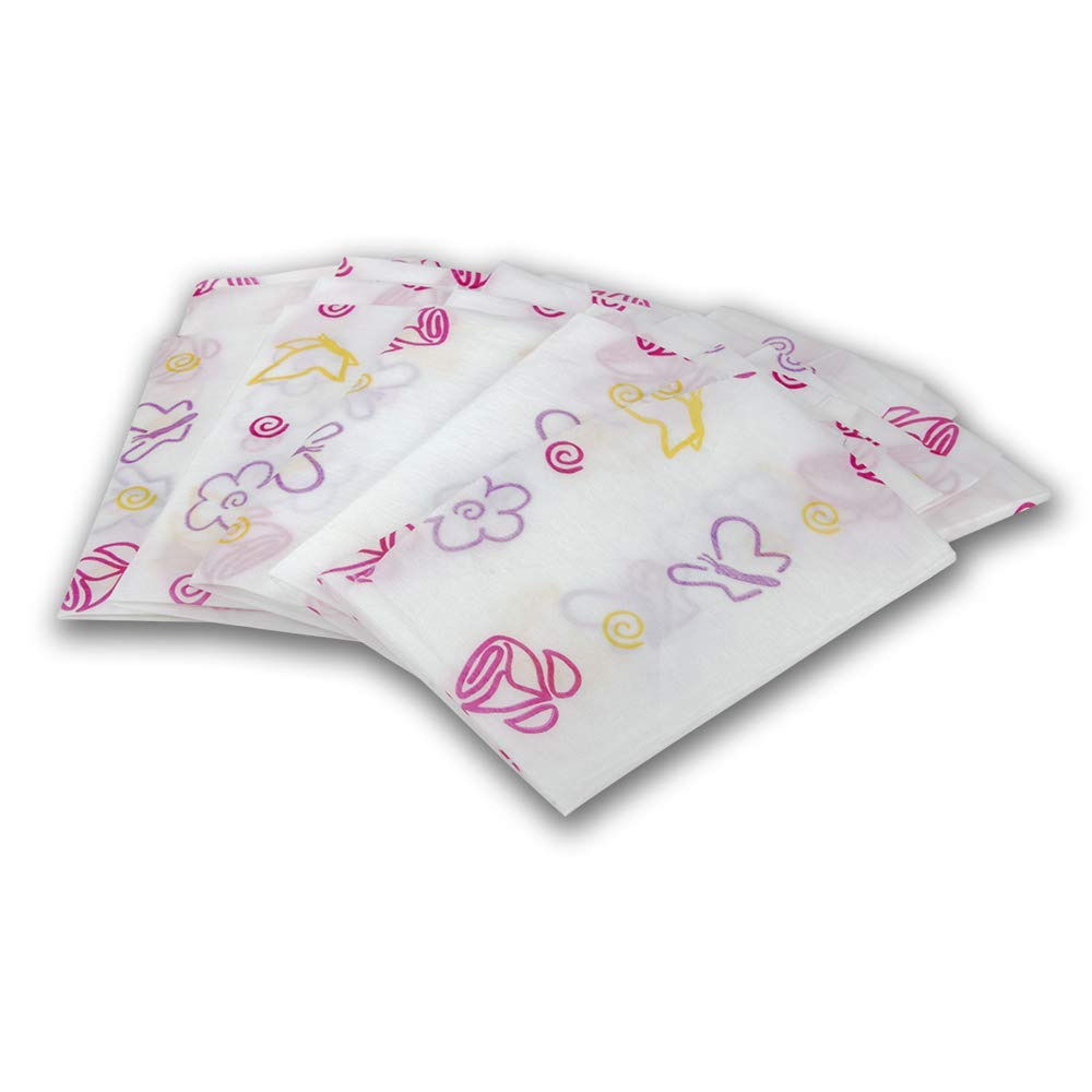 Potty Shields Fundas desechables para asientos de inodoro para niños y adultos (paquete de 12), Protección contra gérmenes de baños públicos, Impermeables, XL para cubrir TODO el inodoro, Rosa/Floral