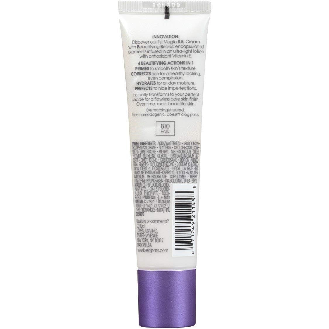 L'Oréal Paris - Crema BB Magic de Studio Secrets, clara, 1 onza líquida