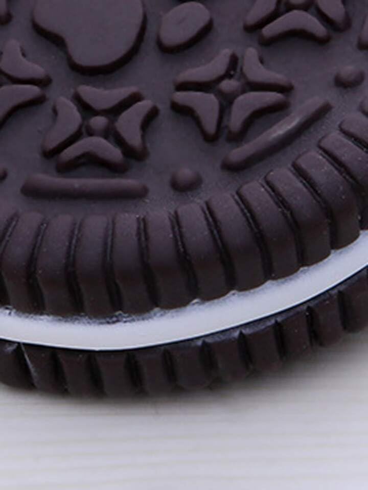 Juguete de Goma para Perros en Forma de Galleta Oreo | Sonido Interactivo | Limpieza de Dientes | Material Seguro y Duradero | Ideal para Mordidas y Masticaciones