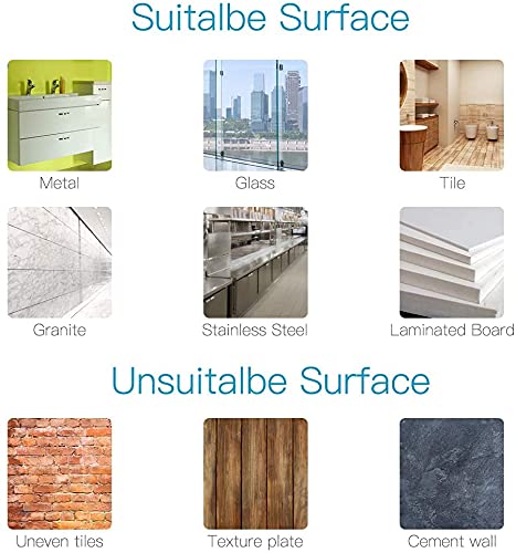 Luxear Ganchos Adhesivos para Pared Reutilizables, Ganchos de Succión para Baño de Hasta 5 kg de Carga Impermeable, Soporte de Succión para Pared para Cocina, Baño, Puerta y Ventana - 4 Pack
