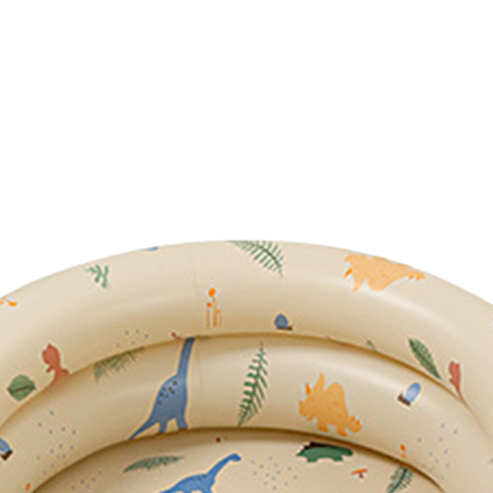 Piscina Inflable Familiar Retro Beige con Diseño Engrosado que Ahorra Espacio para Interiores y Exteriores