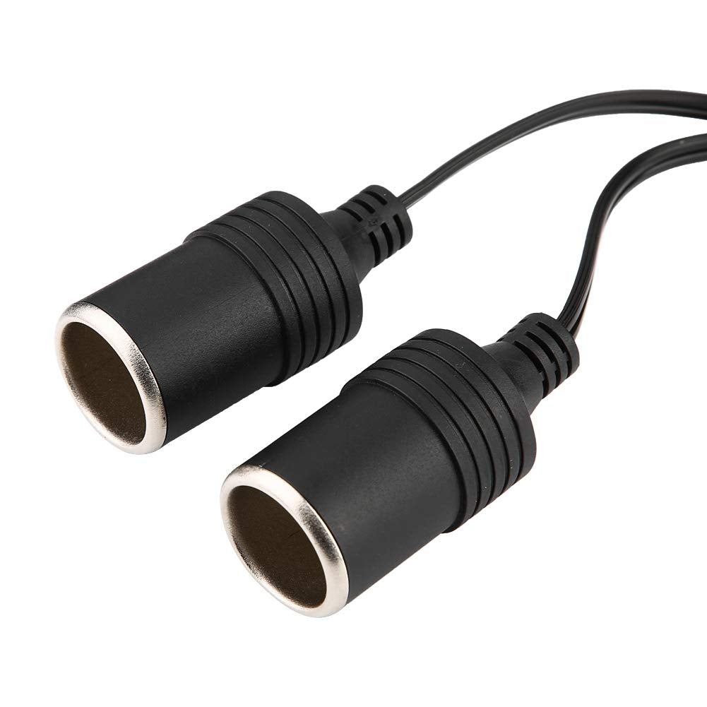 Adaptador de cargador de coche, divisor de encendedor de cigarrillos de coche 7.5A DC 12-24V para SUV para RV para camión para coche