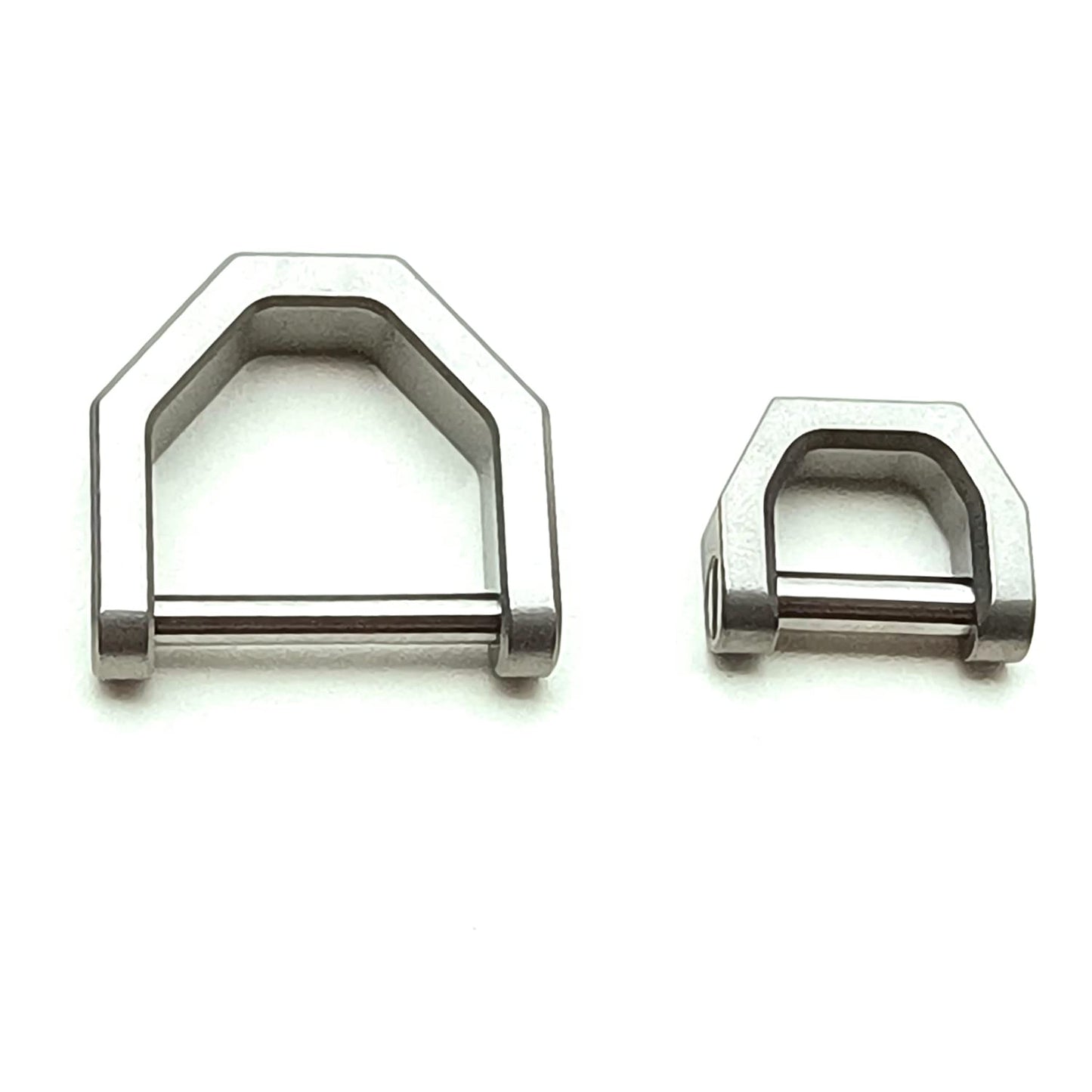 Llavero de titanio en forma de D con grillete de tornillo, llavero de llave de coche, hebilla D para llavero (pequeño)