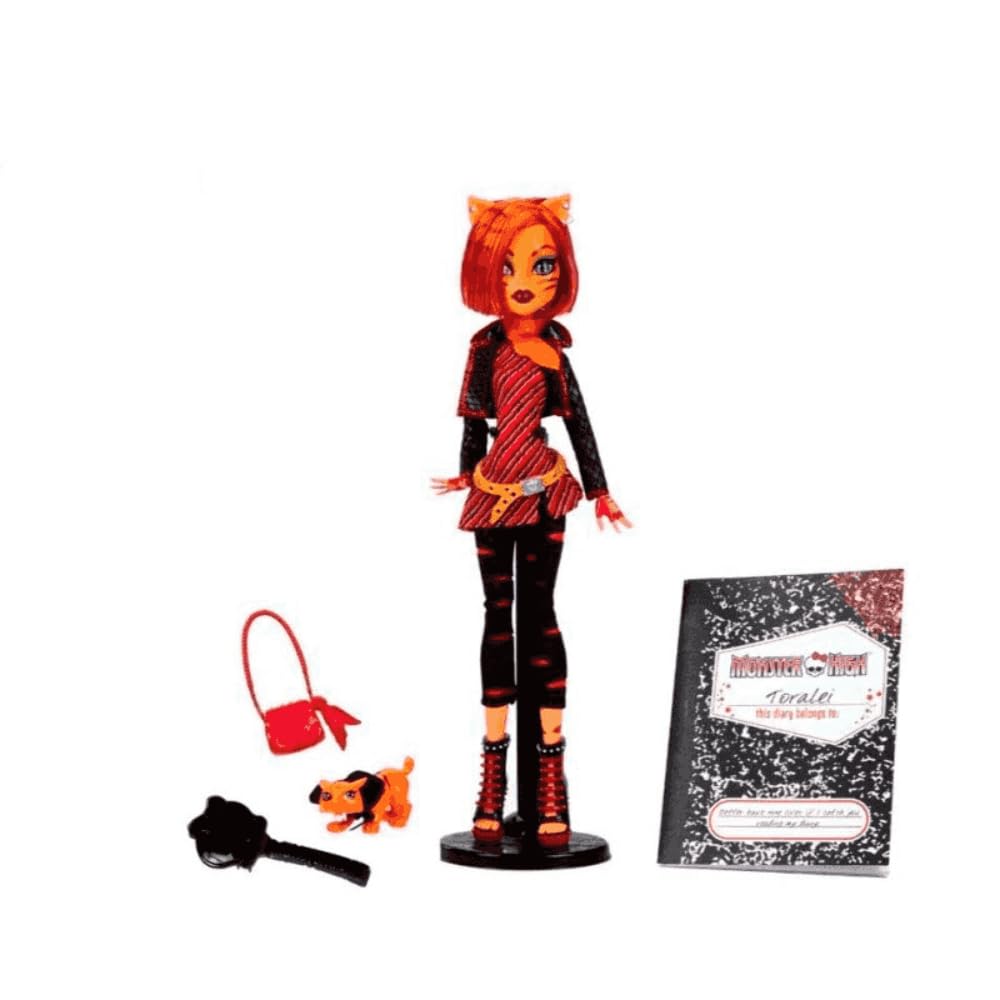 Muñeca Monster High Boo-riginal Creeproduction Toralei Reproducción Coleccionable con Soporte y Diario